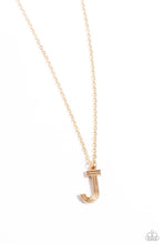 Load image into Gallery viewer, Paparazzi Accessories - Leave Your Initials - Gold - J Necklace
