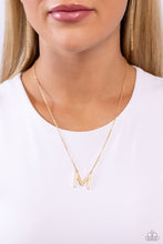 Load image into Gallery viewer, Paparazzi Accessories - Leave Your Initials - Gold - M Necklace
