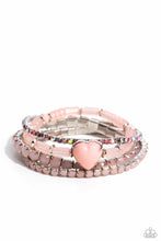 Load image into Gallery viewer, Paparazzi Accessories - True Loves Theme - Pink Bracelet
