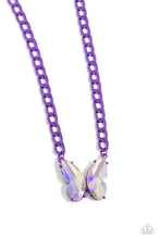 Load image into Gallery viewer, Paparazzi Accessories - Fascinating Flyer - Purple Necklace
