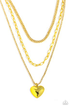 Load image into Gallery viewer, Paparazzi Accessories - Caring Cascade - Yellow Necklace
