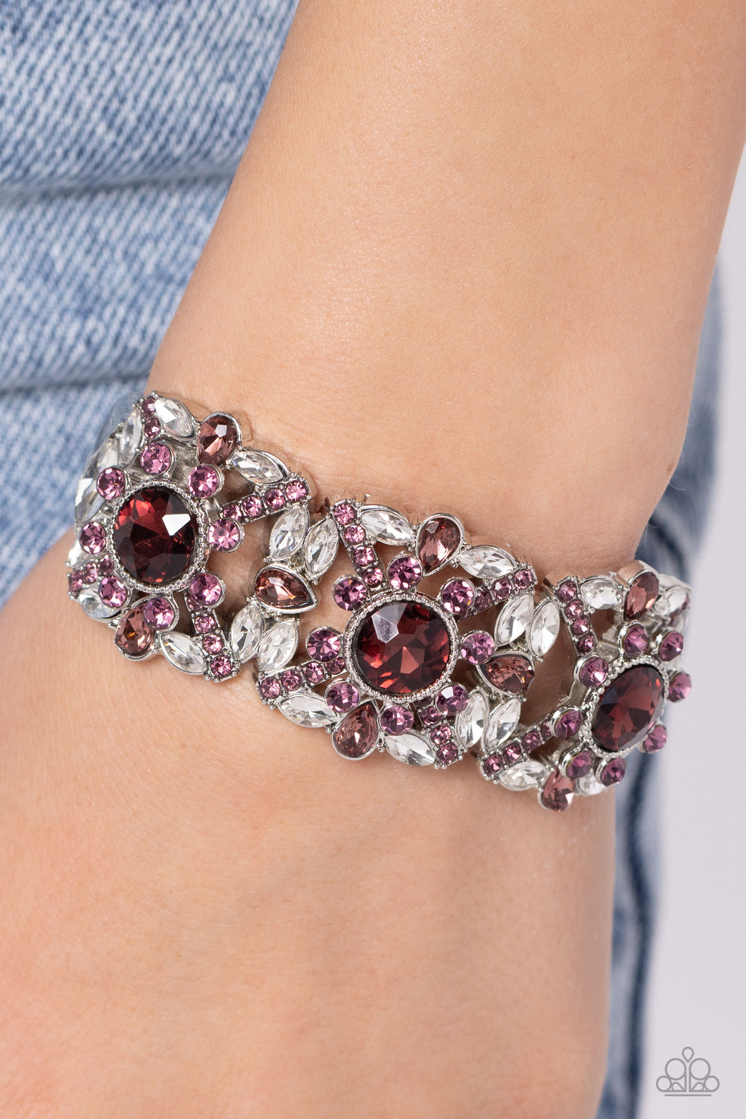 Paparazzi Accessories - Shimmering Solo - Purple Bracelet