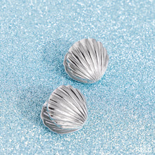 Load image into Gallery viewer, Paparazzi Accessories - Seashell Surprise - Silver Earrings
