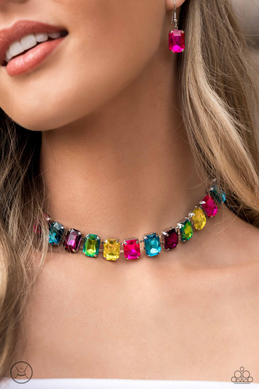 Paparazzi Accessories - Ecstatic Emeralds - Multi Choker Necklace