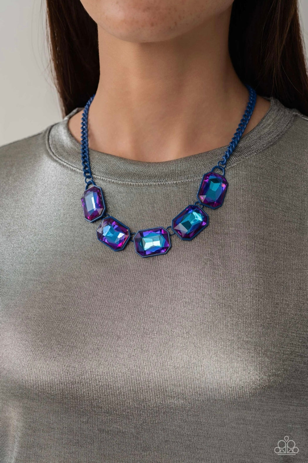 Paparazzi Accessories - Emerald City Couture Blue Necklace