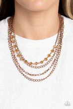 Load image into Gallery viewer, Paparazzi Extravagant Elegance Copper Necklace
