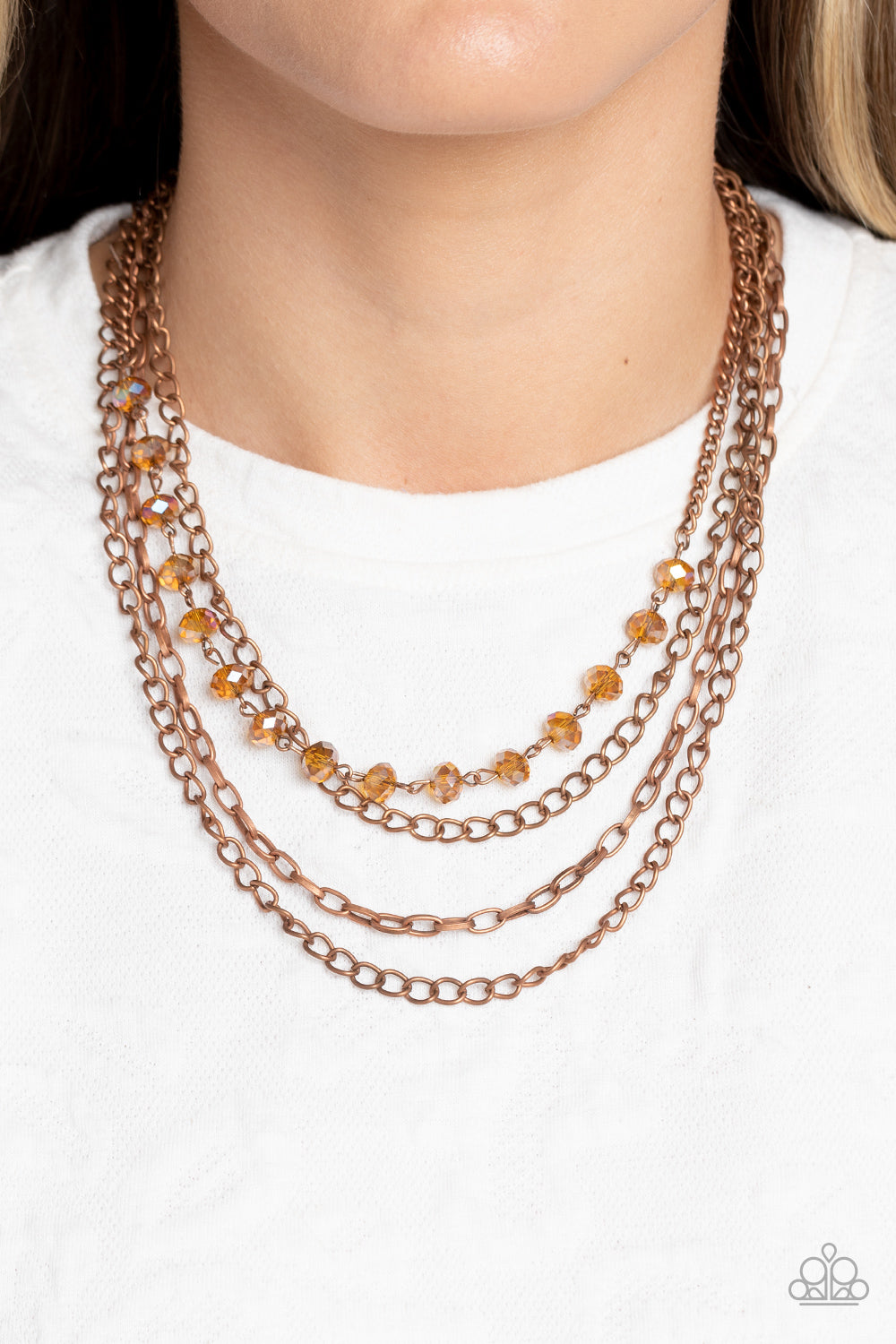 Paparazzi Extravagant Elegance Copper Necklace