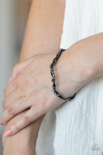 Load image into Gallery viewer, Paparazzi Twisted Twinkle Black Cuff Bracelet
