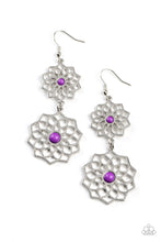 Load image into Gallery viewer, Paparazzi Posh Posy Purple Earrings
