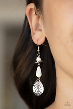 Load image into Gallery viewer, Paparazzi Artfully Artisan White Earring
