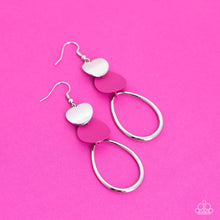 Load image into Gallery viewer, Paparazzi Retro Reception Pink Earrings
