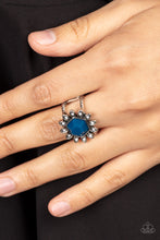 Load image into Gallery viewer, Paparazzi Wonderfully Wallflower Blue Ring
