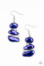 Load image into Gallery viewer, Paparazzi Gem Galaxy Blue Earrings
