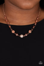 Load image into Gallery viewer, Paparazzi Taunting Twinkle Copper Necklace
