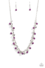 Load image into Gallery viewer, Paparazzi Soft-Hearted Shimmer Purple Necklace
