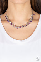 Load image into Gallery viewer, Paparazzi Soft-Hearted Shimmer Purple Necklace
