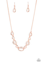 Load image into Gallery viewer, Paparazzi The Only Game in Town Rose Gold Necklace
