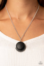 Load image into Gallery viewer, Paparazzi Mojave Moon Black Necklace
