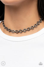 Load image into Gallery viewer, Paparazzi Grit and Grind Black Choker Necklace
