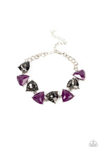 Load image into Gallery viewer, Paparazzi Pumped Up Prisms Purple Bracelet
