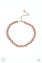 Load image into Gallery viewer, Paparazzi Grit and Grind Copper Choker Necklace
