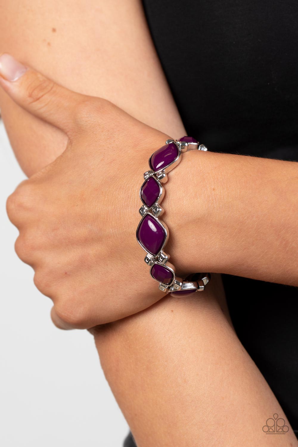 Paparazzi Boldly Bead-azzled Purple Bracelet