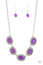 Load image into Gallery viewer, Paparazzi Sunshiny Shimmer Purple Necklace
