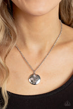 Load image into Gallery viewer, Paparazzi Monarch Meadow Silver Butterfly Necklace
