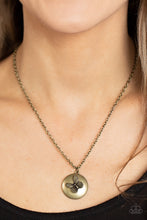 Load image into Gallery viewer, Paparazzi Monarch Meadow Brass Butterfly Necklace
