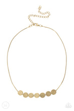 Load image into Gallery viewer, Paparazzi Slimmer Glimmer Brass Choker Necklace
