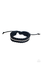 Load image into Gallery viewer, Paparazzi Pretty Pretty Pleats Black Urban Bracelet
