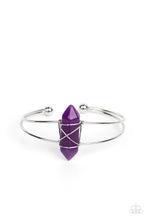 Load image into Gallery viewer, Paparazzi Terra Transcendence Purple Cuff Bracelet
