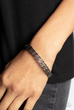 Load image into Gallery viewer, Paparazzi Some Serious Shimmer Black Cuff Bracelet
