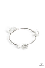 Load image into Gallery viewer, Paparazzi Galactic Getaway White and Silver Bracelet
