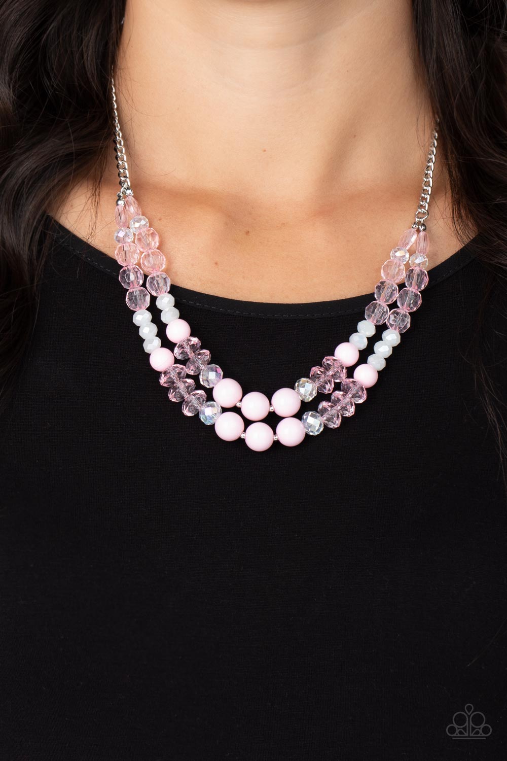 Paparazzi Vera-Cruzin' Pink Bead Necklace