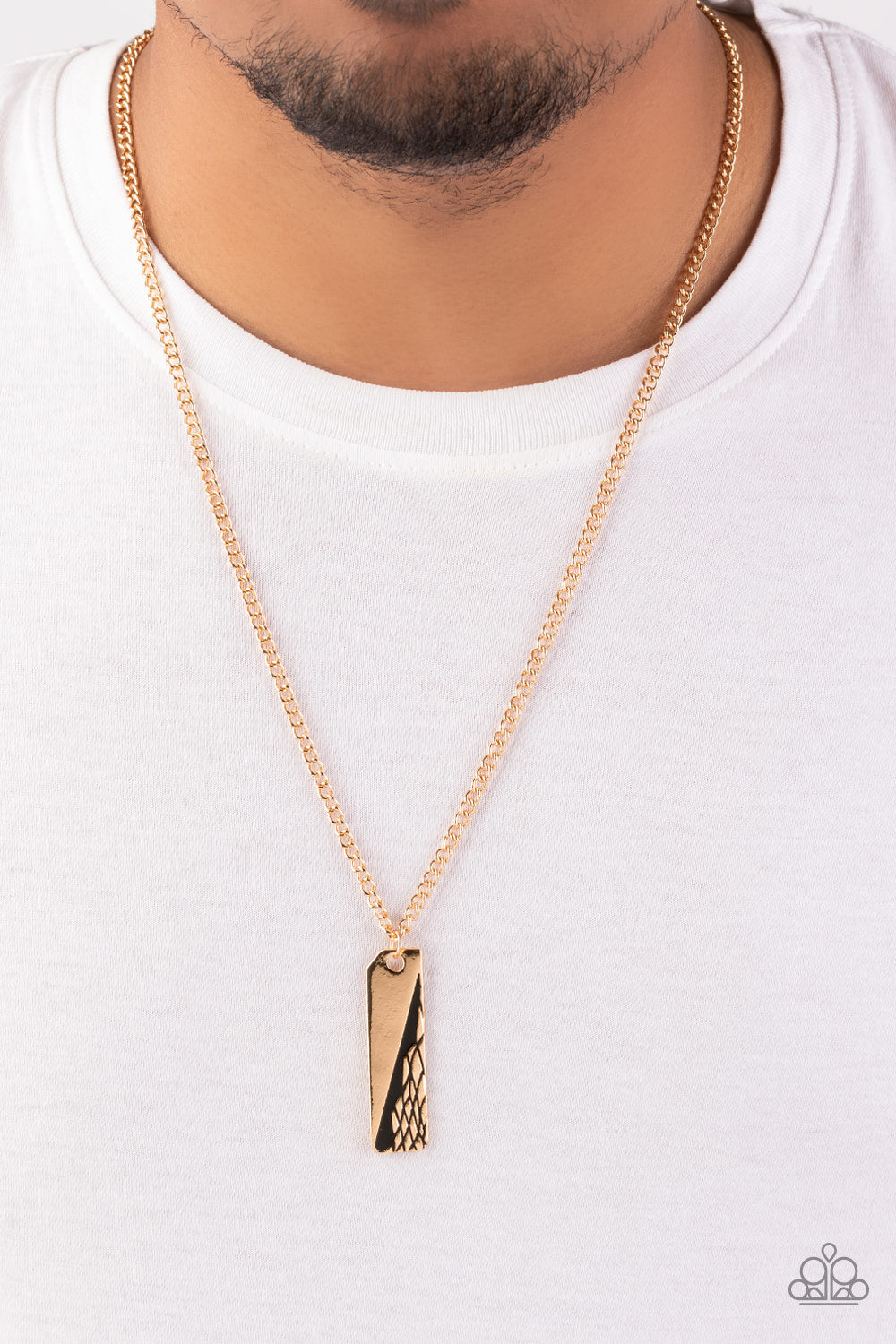 Paparazzi Tag Along Gold Necklace