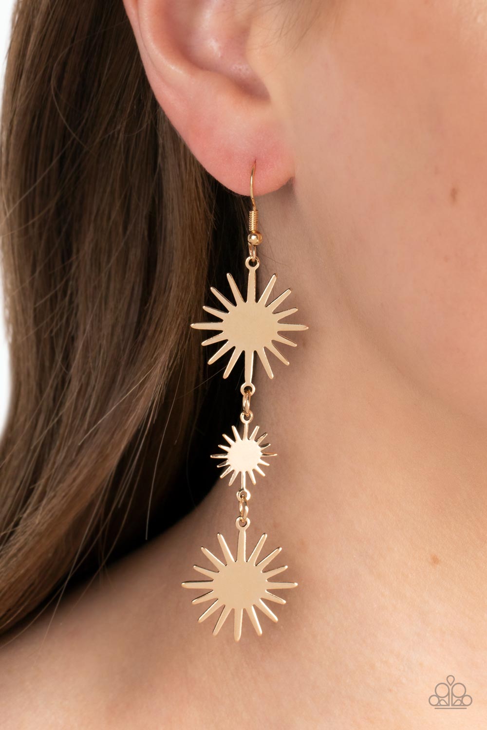 Paparazzi Solar Soul Gold Earring