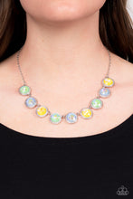 Load image into Gallery viewer, Paparazzi Queen of the Cosmos Green Necklace
