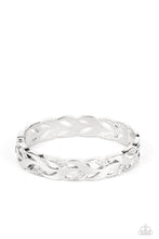 Load image into Gallery viewer, Paparazzi Editor-in-LEAF White Hinge Bracelet
