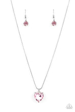 Load image into Gallery viewer, Paparazzi Smitten with Style Pink Heart Necklace
