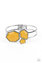 Load image into Gallery viewer, Paparazzi Tourist TRAPEZOID Yellow Bracelet
