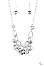 Load image into Gallery viewer, Paparazzi Rhinestone River Silver Necklace
