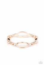 Load image into Gallery viewer, Paparazzi Interwoven Illusion Rose Gold Hinge Bracelet
