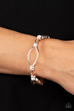 Load image into Gallery viewer, Paparazzi Interwoven Illusion Rose Gold Hinge Bracelet
