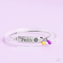 Load image into Gallery viewer, Paparazzi Flirting with Faith Purple Bracelet
