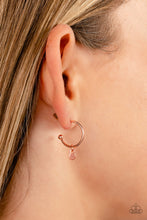 Load image into Gallery viewer, Paparazzi Modern Model Copper Hoop Earring
