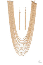 Load image into Gallery viewer, Paparazzi Cascading Chains Gold Necklace
