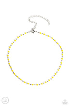 Load image into Gallery viewer, Paparazzi Neon Lights Yellow Choker Necklace
