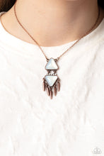 Load image into Gallery viewer, Paparazzi Under the FRINGE Copper Necklace
