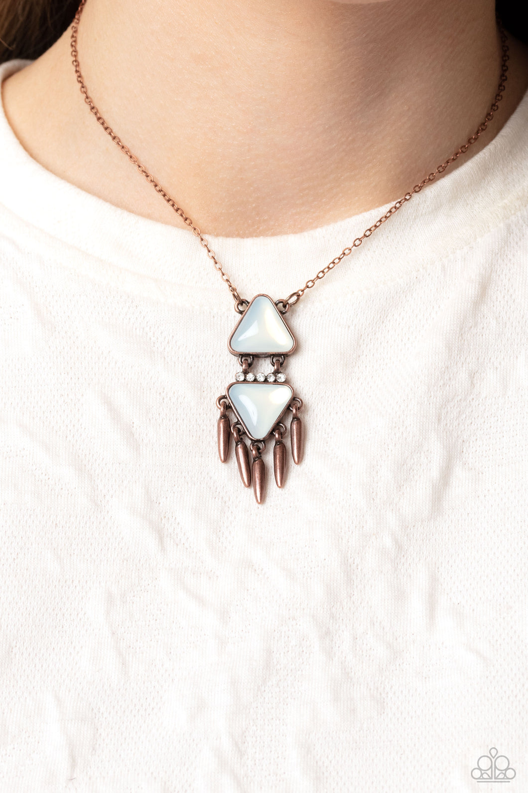 Paparazzi Under the FRINGE Copper Necklace